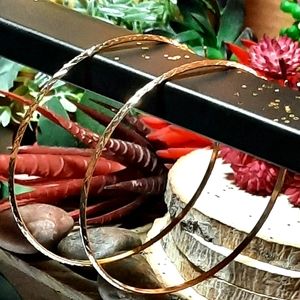 Fashion jewelry. Large hoops. Never been worn. 5 pairs